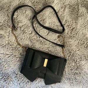 Black Bow Mini Purse